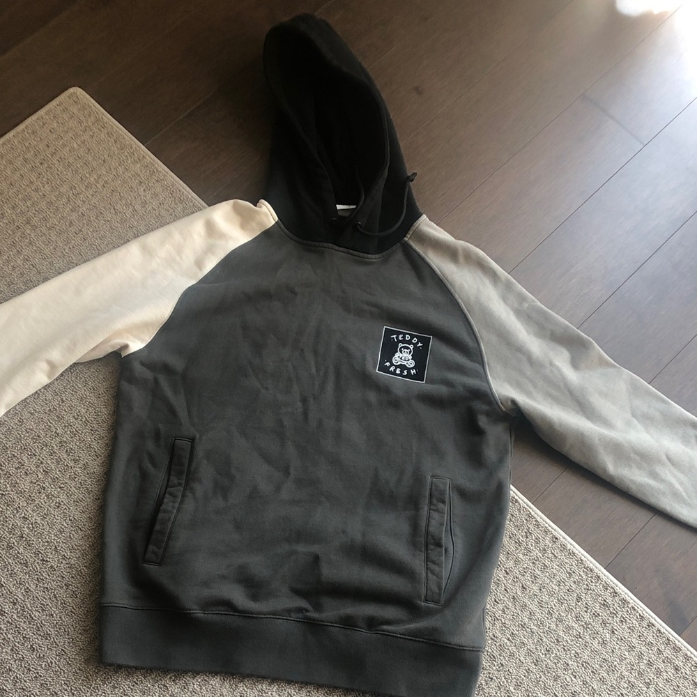 Colour block Teddy Fresh Mens Hoodie